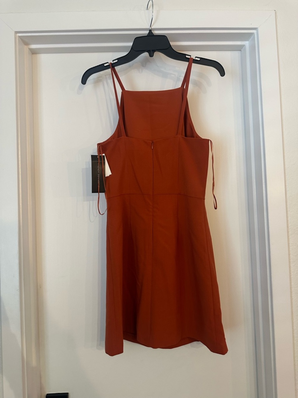 French Connection Rust Spaghetti-Strap Mini Dress - Picture 5 of 8